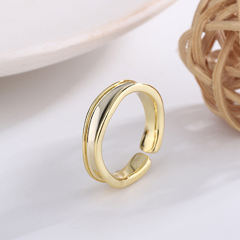 Exaggerated Irregular Concave Female Fashion Personality Rings