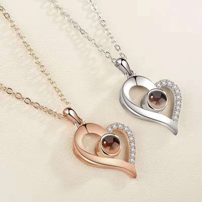 Pure Copper Titanium Steel Chain Love Necklaces