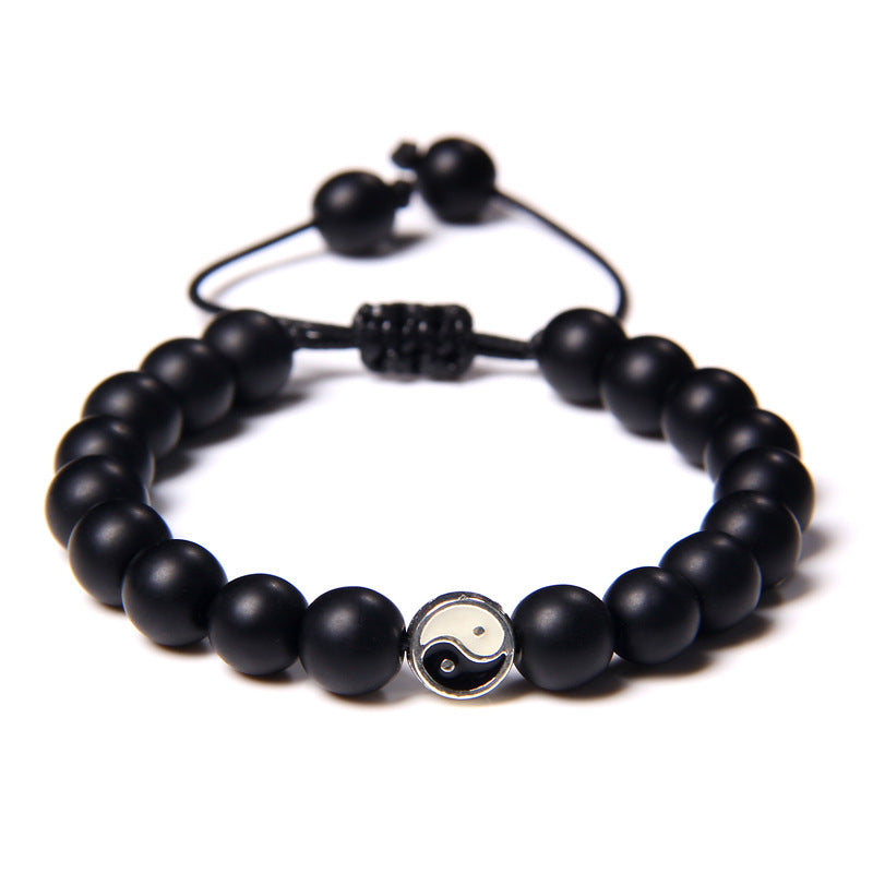 Women's & Men's Pulling Rope Vintage Turquoise Beads Couple Bracelets