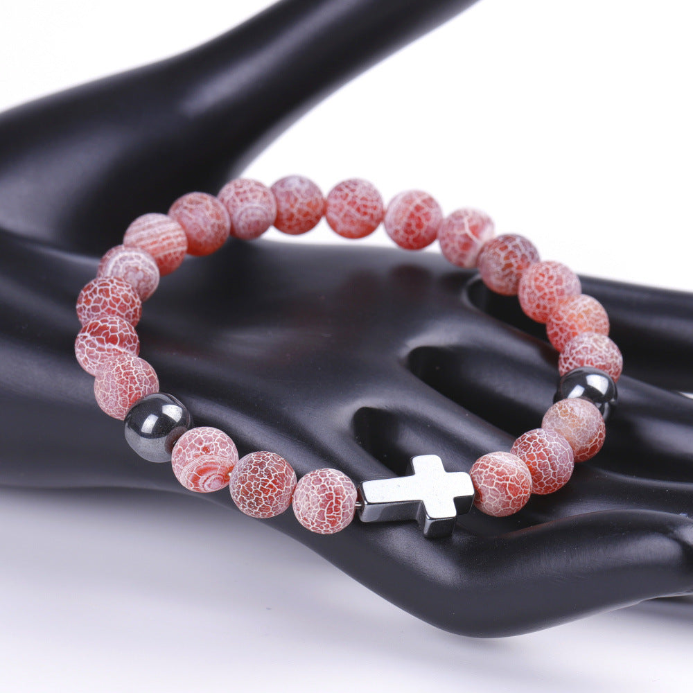 Wind Elastic Green Little Agate Friend Friendship Bracelets
