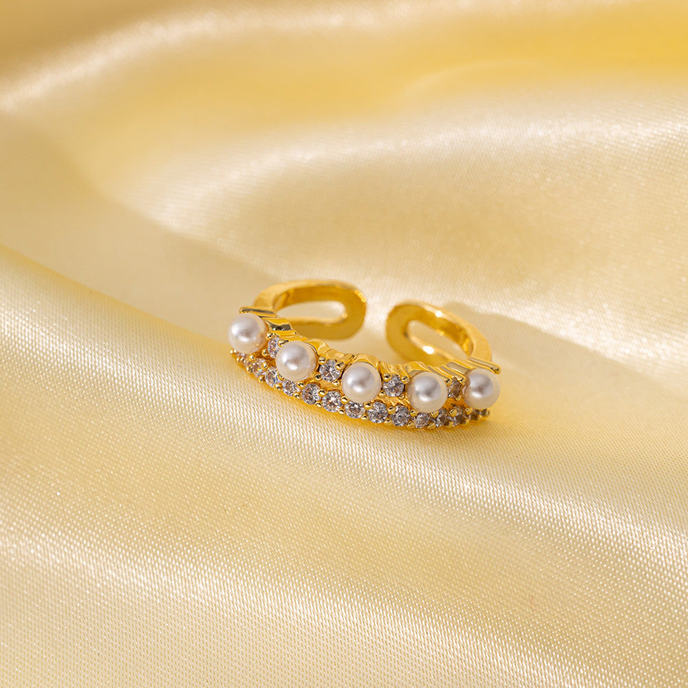 Adjustable Simple Real Gold Electroplated Delicate Super Rings