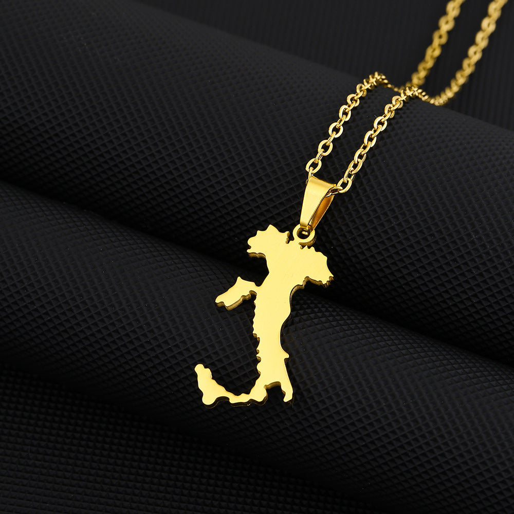 Women's Stainless Steel National Style Niche Design Light Luxury Necklaces