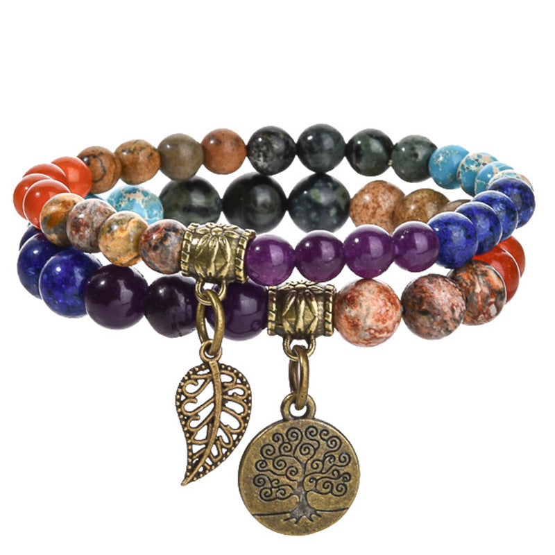Lucky Tree Leaf Suit Colorful Tiger Bracelets