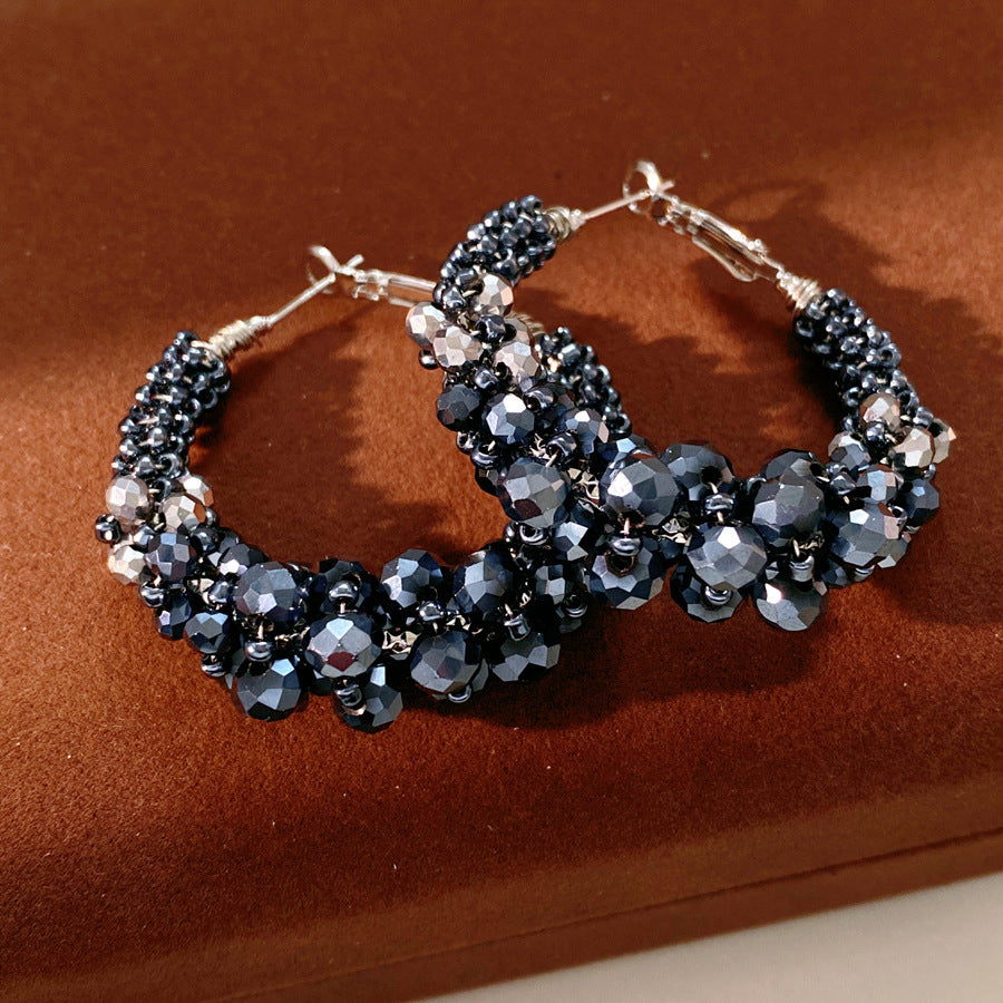 Irregular Round Light Luxury High-grade Graceful Rings