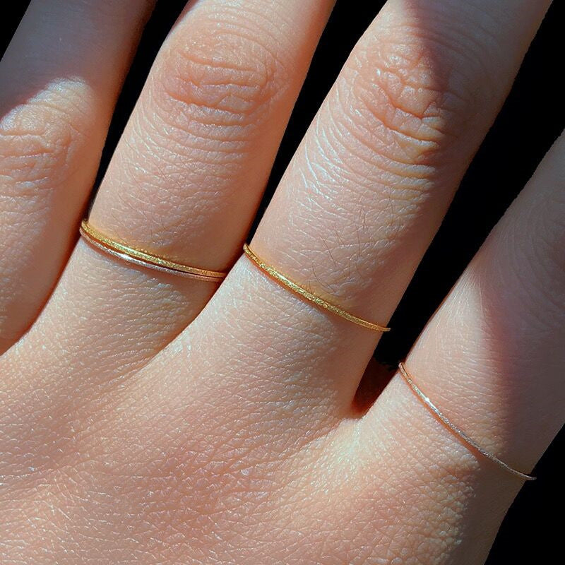 Frosted Female Fashion Simple Surface Gold Plated Joint Index Finger Bracelets