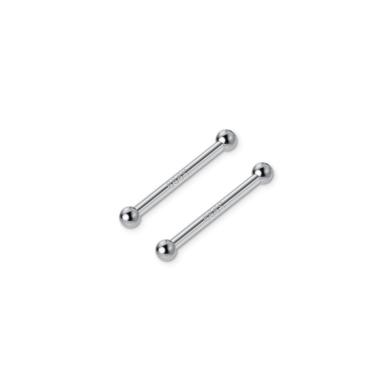 Sier Double-headed Ear Stick Female Before Earrings
