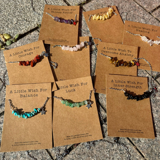 Stone Hexagonal Pen Fashion Bullet Prism Necklaces