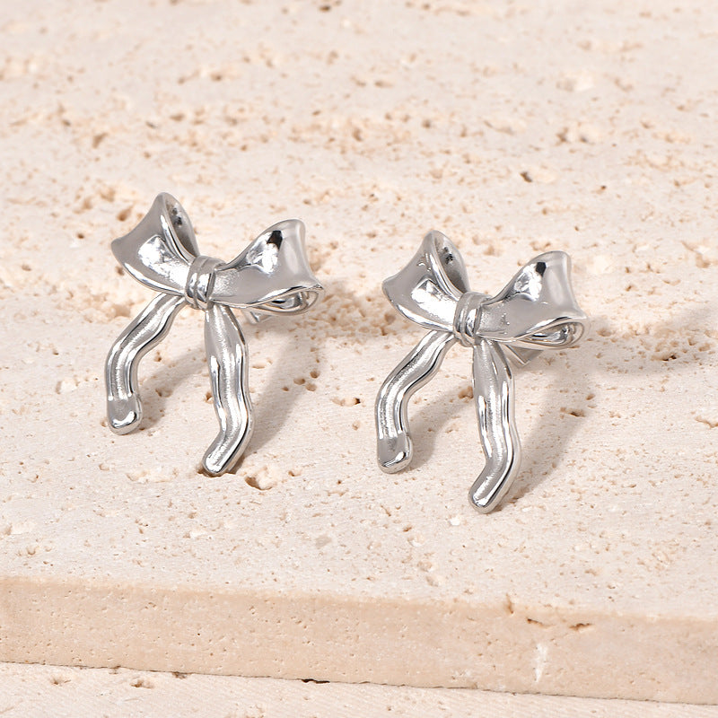 Women's Bowknot For Niche Design Exaggerated Stylish Earrings