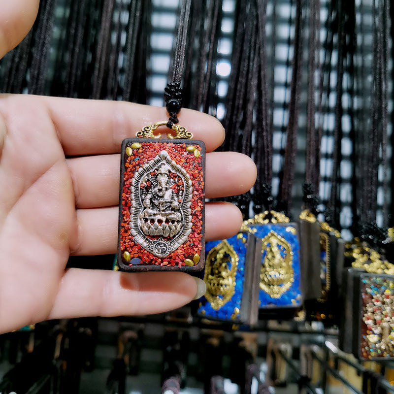 Tibetan Vintage Blackwood Father's Day Sweater Necklaces