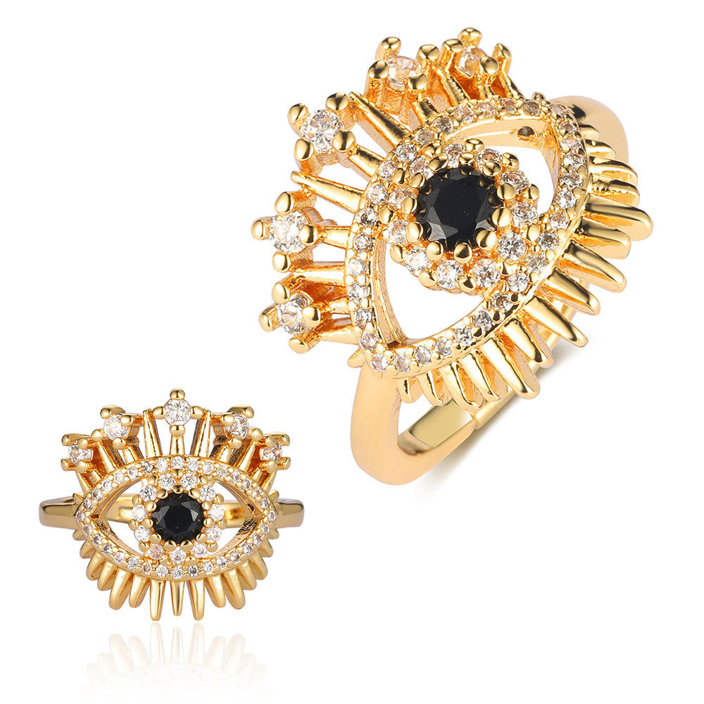 Women's Light Luxury Ornament Dripping Oil Thin Rings
