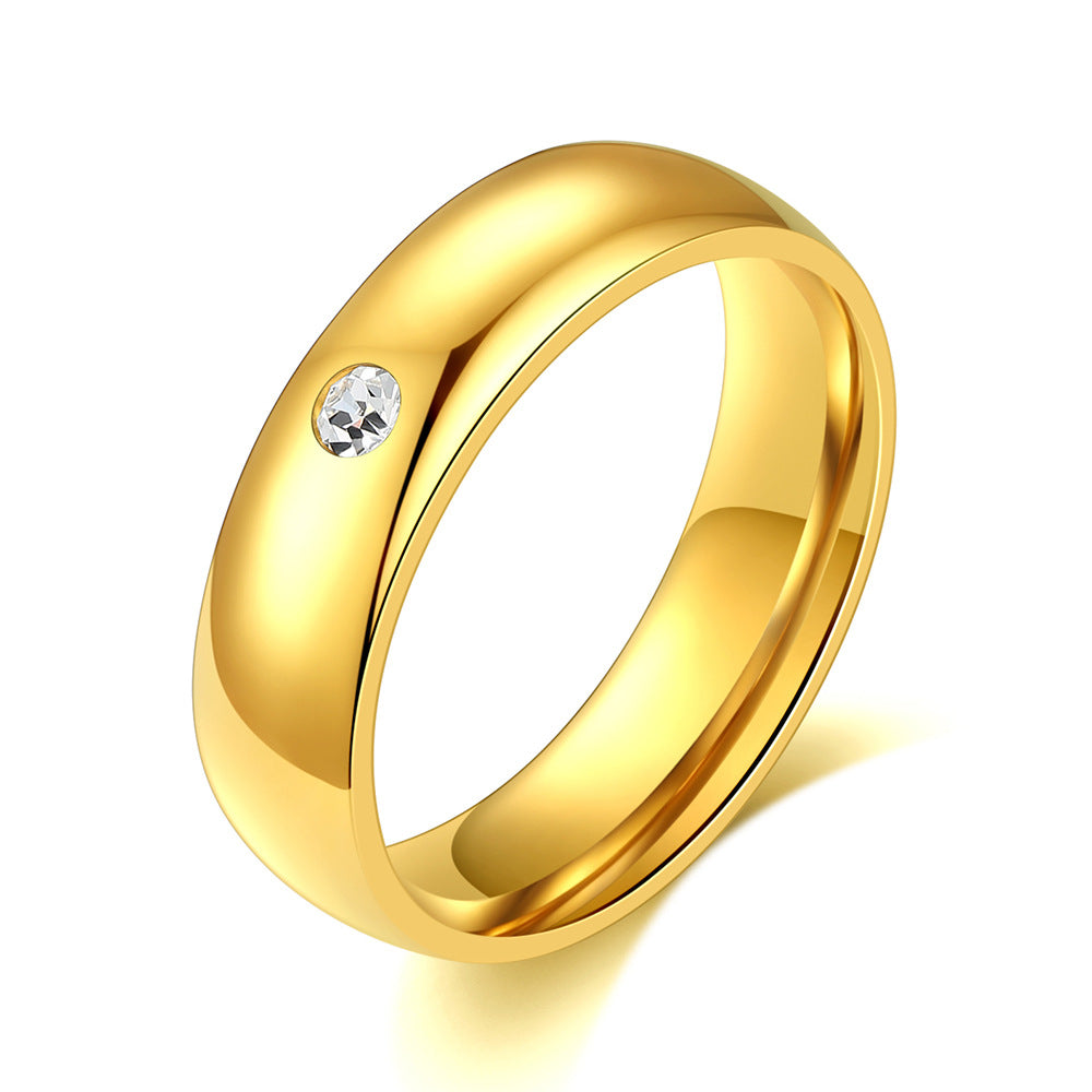 Personality Simple Stainless Steel Pair For Rings