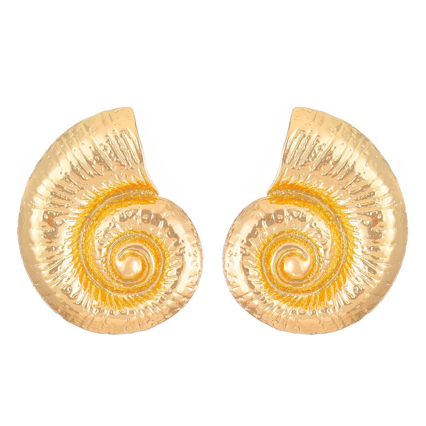 Beach Style Alloy Conch Female Retro Marine Earrings