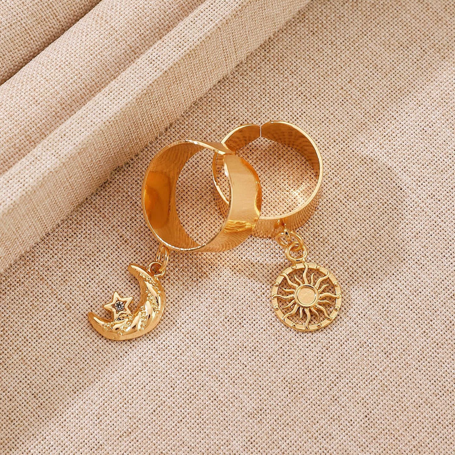Luxury High Sense Cat's Paw Eyes Rings