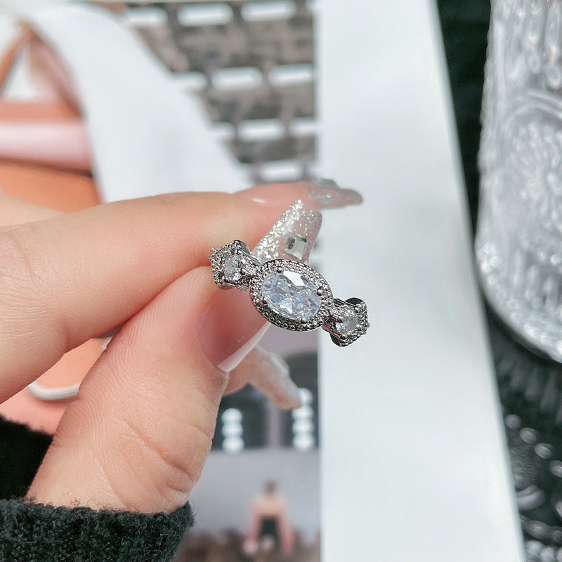 Women's Crown Bow Stylish Opening Cold Style Rings
