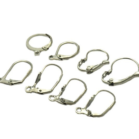 Steel Round French Titanium Ear Hook Earrings