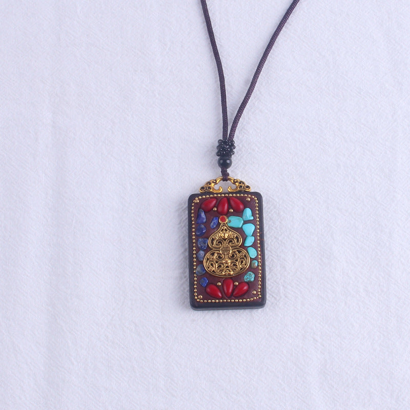 Tibetan Vintage Blackwood Father's Day Sweater Necklaces