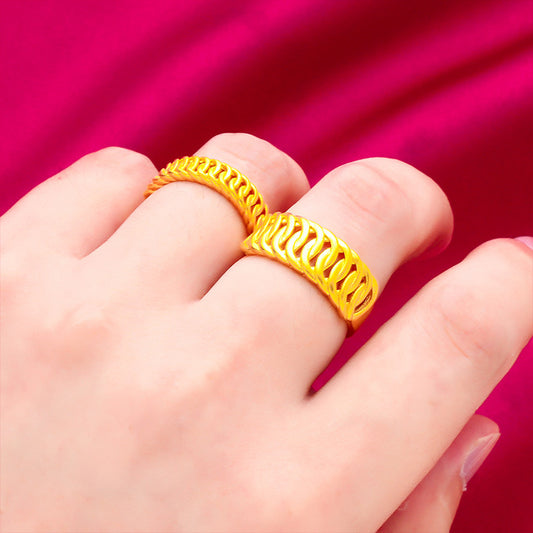 Vietnam Placer Gold Boss Hot Couple Rings