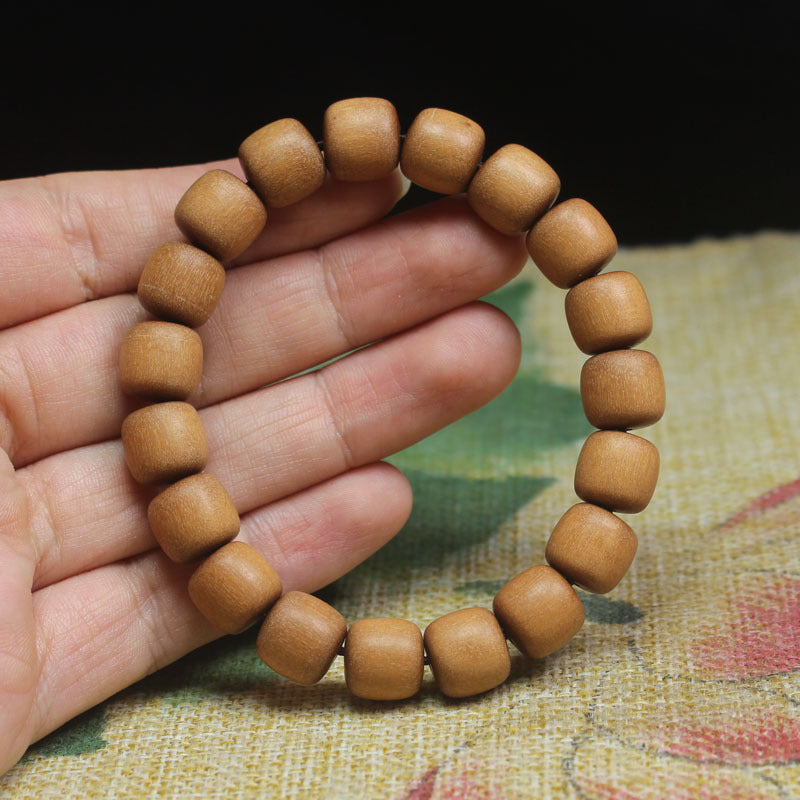 Indonesia Teak Barbie Sandalwood Bead Carved Black Meat Bracelets