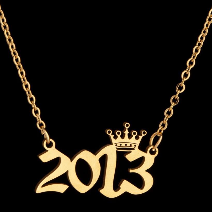 Women's Wind Lucky Digital Angel Clavicle Chain Necklaces