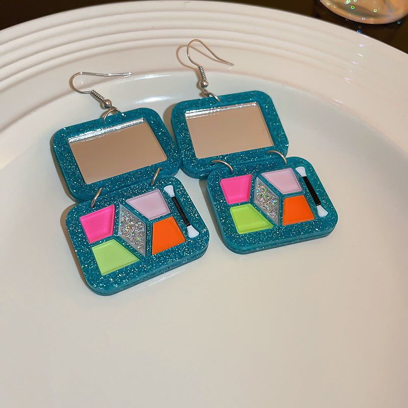 Needle Transparent Resin Geometric Simple High Earrings