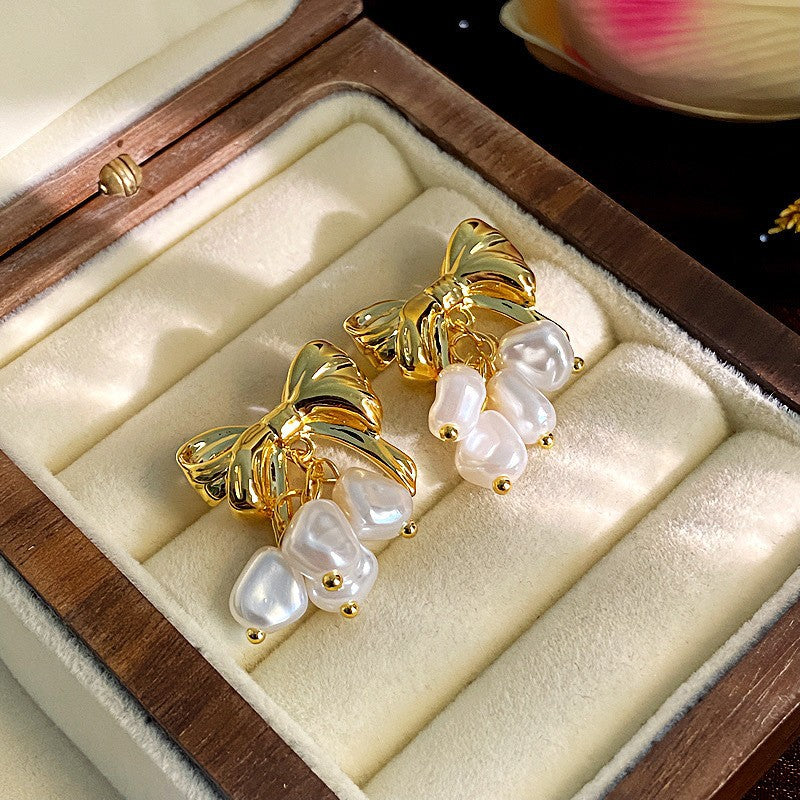 Shining Diamond Irregular Round Female Special Earrings