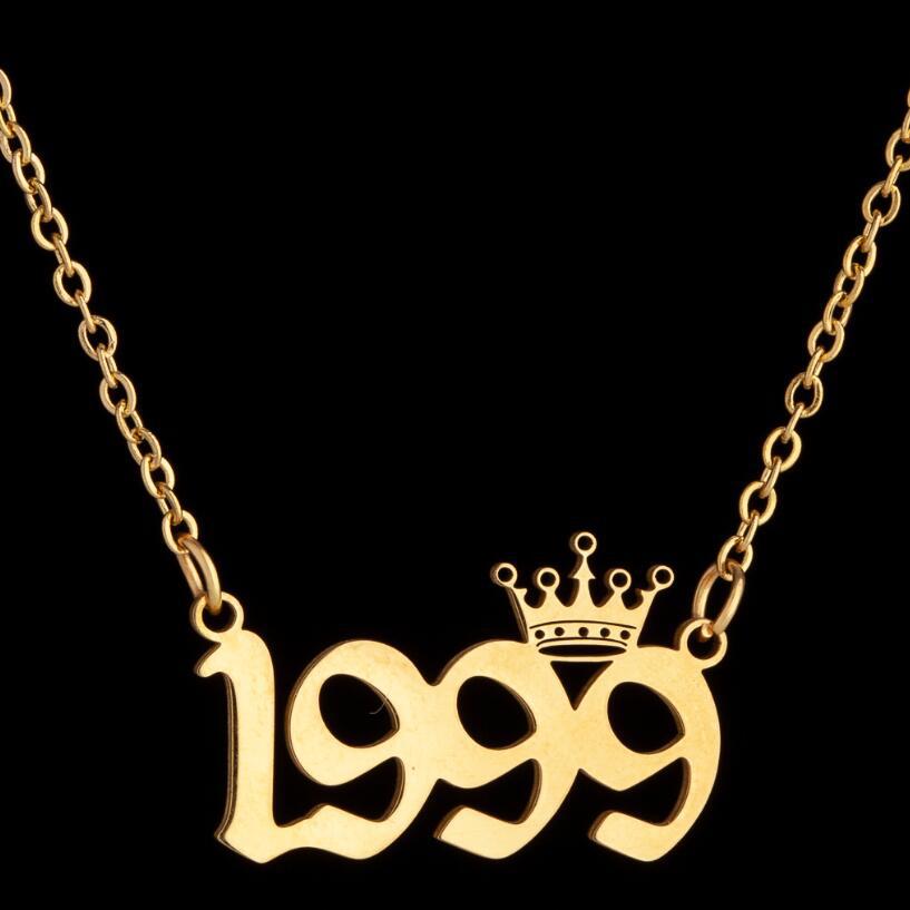 Women's Wind Lucky Digital Angel Clavicle Chain Necklaces