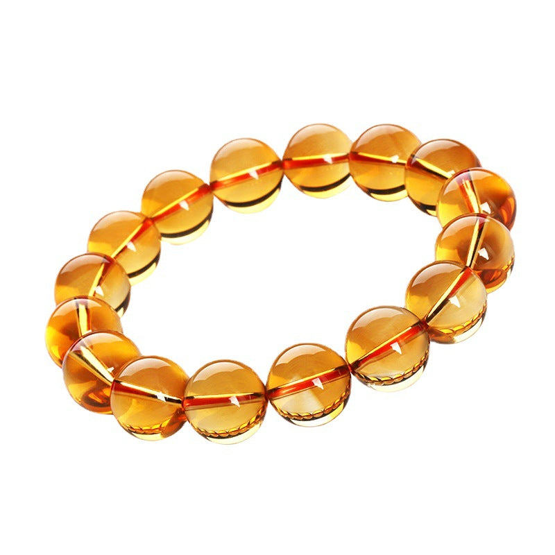 Brazil Citrine Ball Surface Cut Korean Bracelets