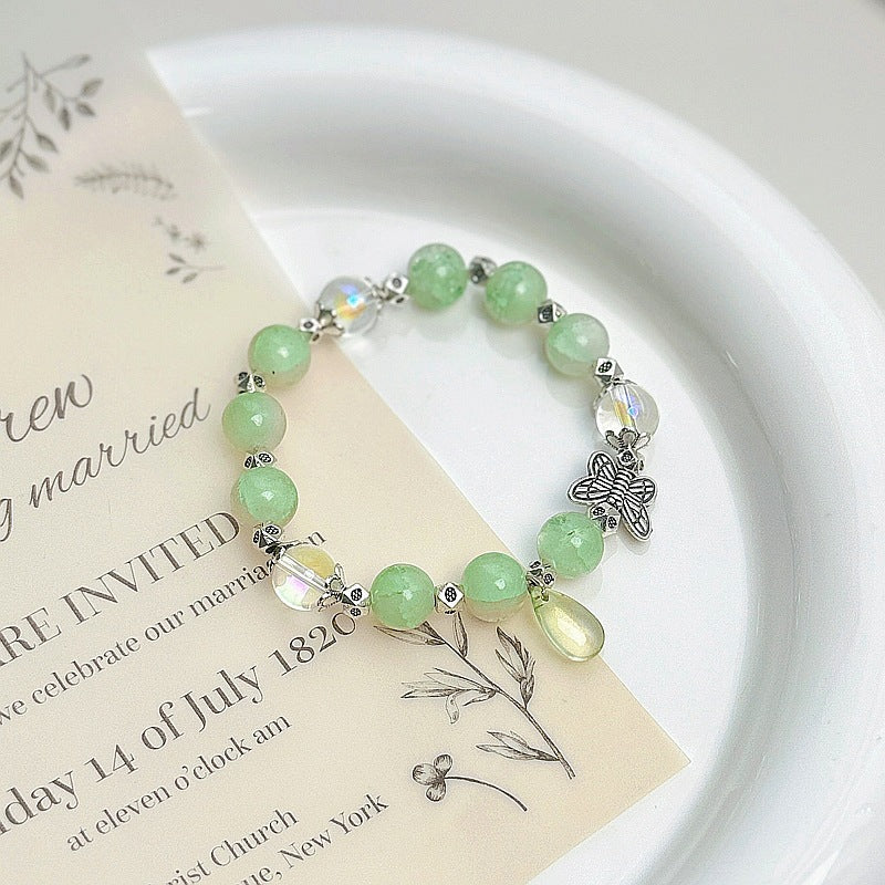 Women's Glass Plate Play Amusement Article Artistic Bracelets