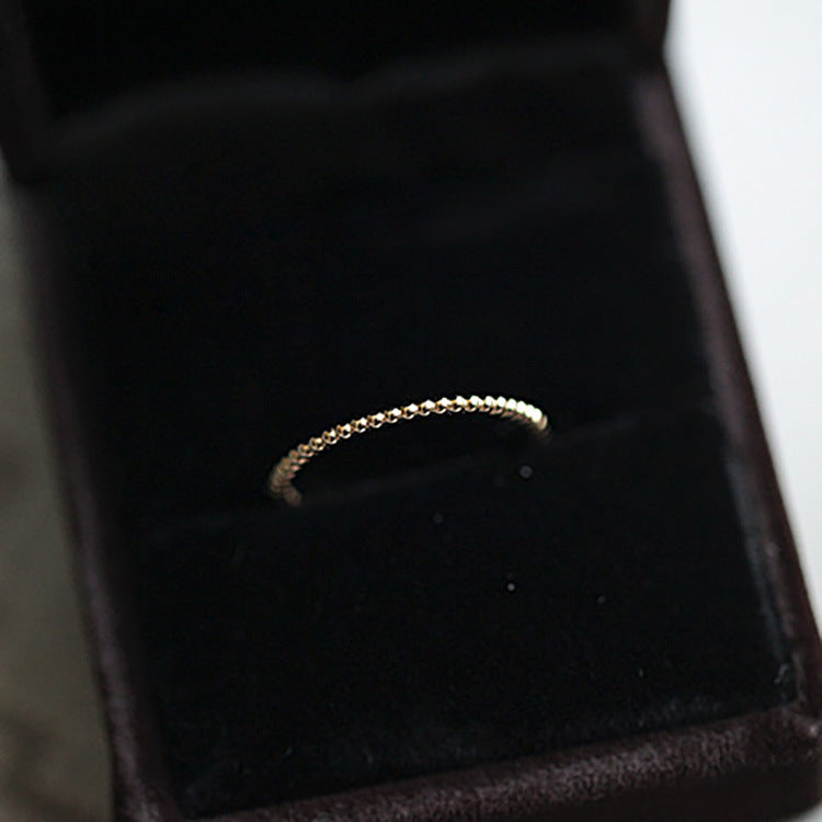 Women's Sier Korean Simple Opening Affordable Luxury Rings