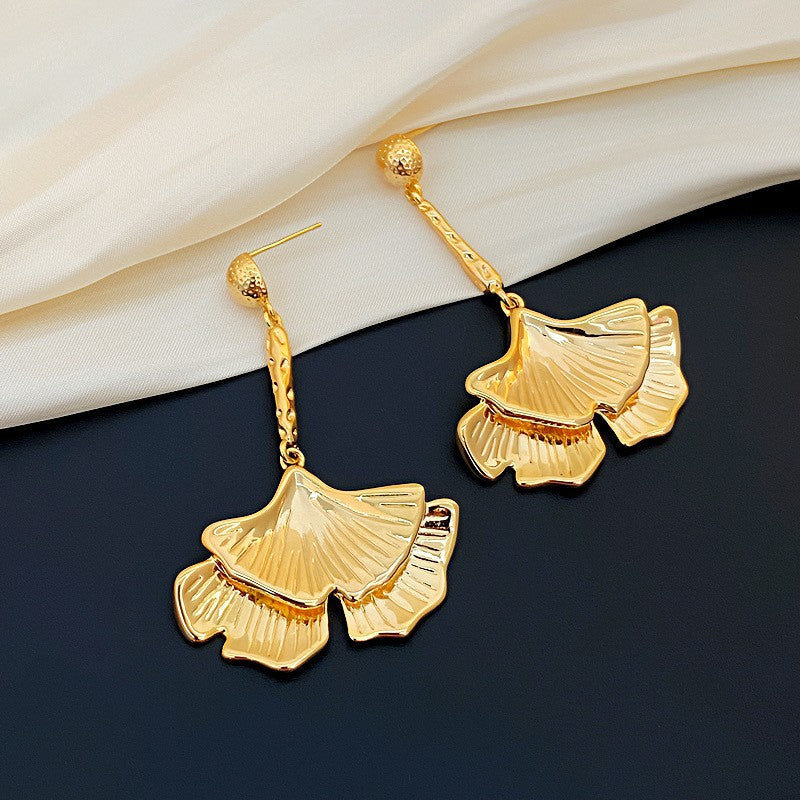 Oil Oval Geometric French Retro Special Earrings
