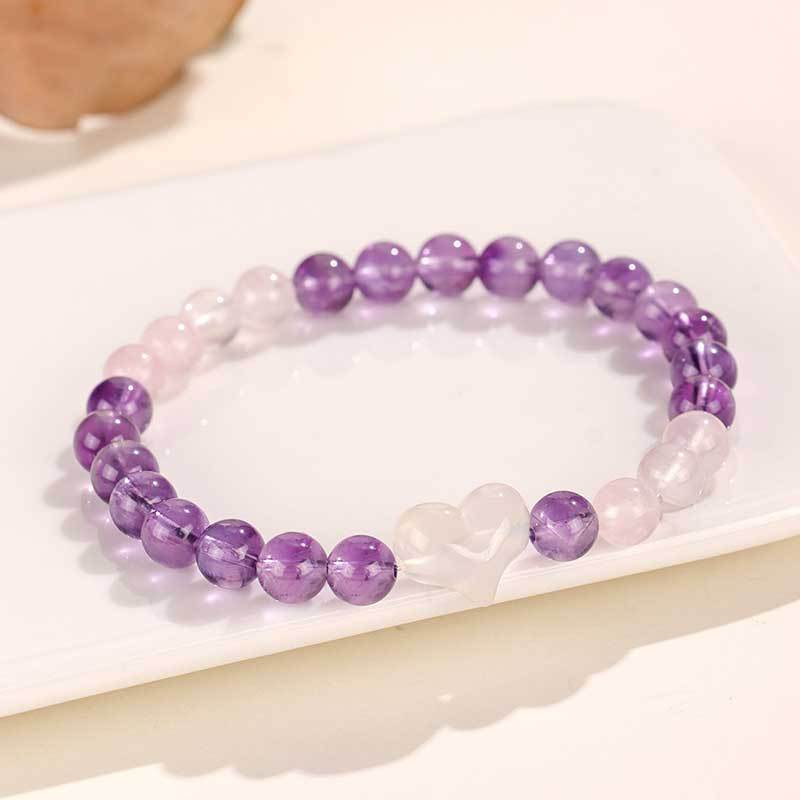 Pearl Amethyst Series Beaded Female Niche High Sense Bracelets