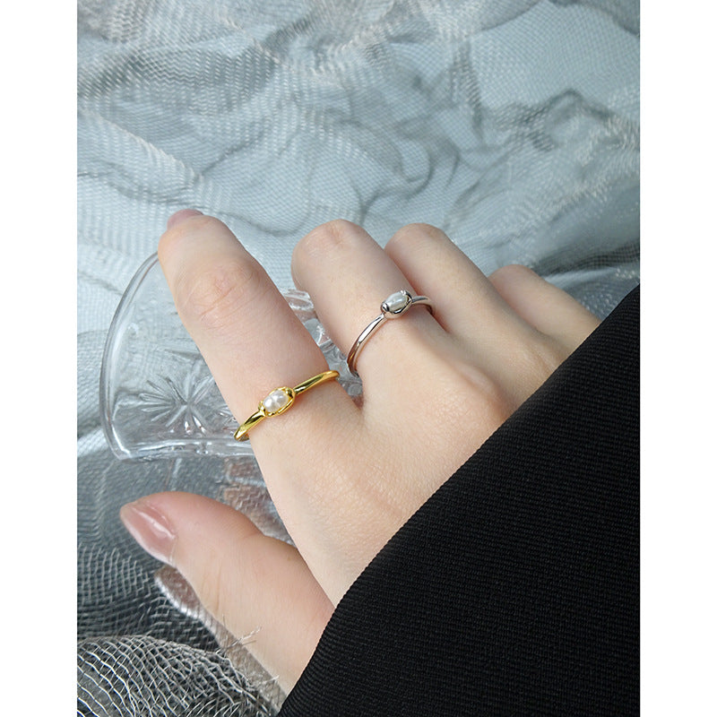 Light Luxury Design Versatile Geometric Natural Rings