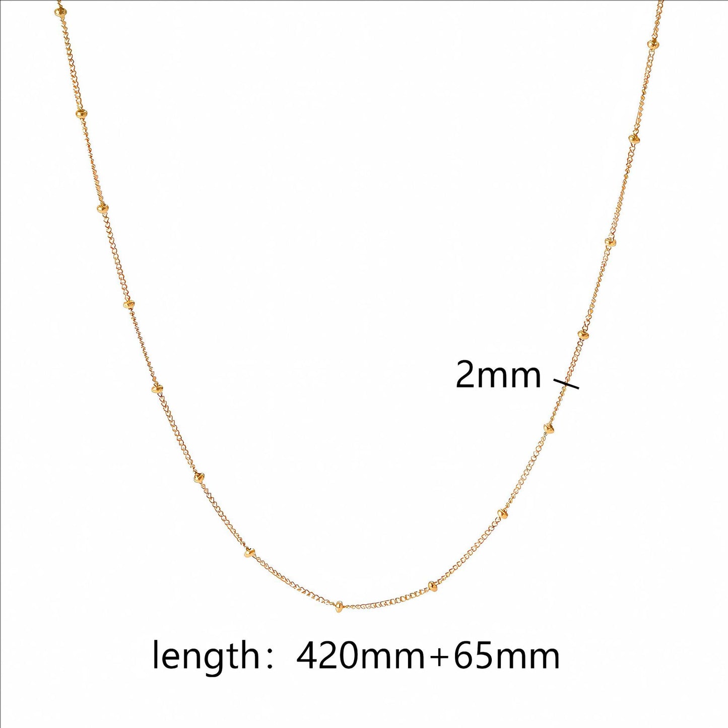 Gold Plating Chain Accessories Stainless Steel Snake Bones Necklaces
