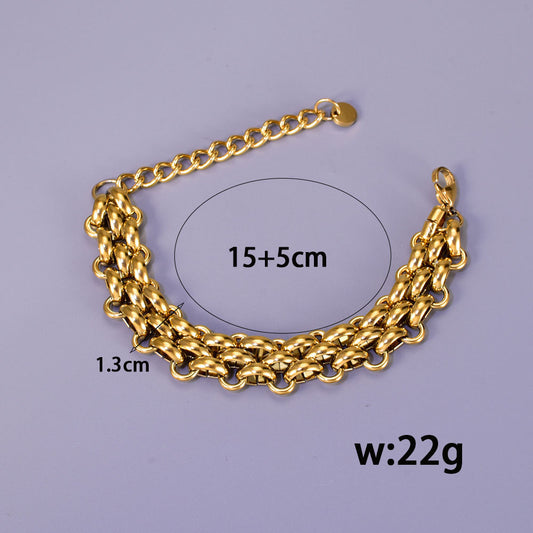 Steel Chain Edit Shape Fashionable Street Beat Bracelets