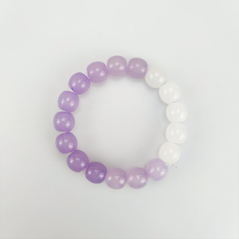 Children's Gradient Luminous Starry Sky Around Finger Plate Toy Pliable Temperament Bracelets