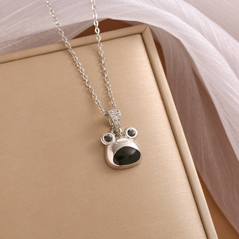 Titanium Steel Diamond Four-leaf Flower Female Necklaces