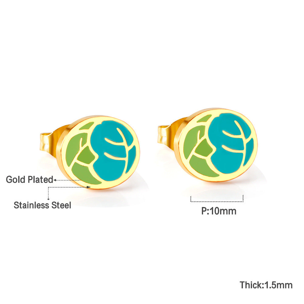 Children's Design Female Cute Sweet Cartoon Fruit Earrings