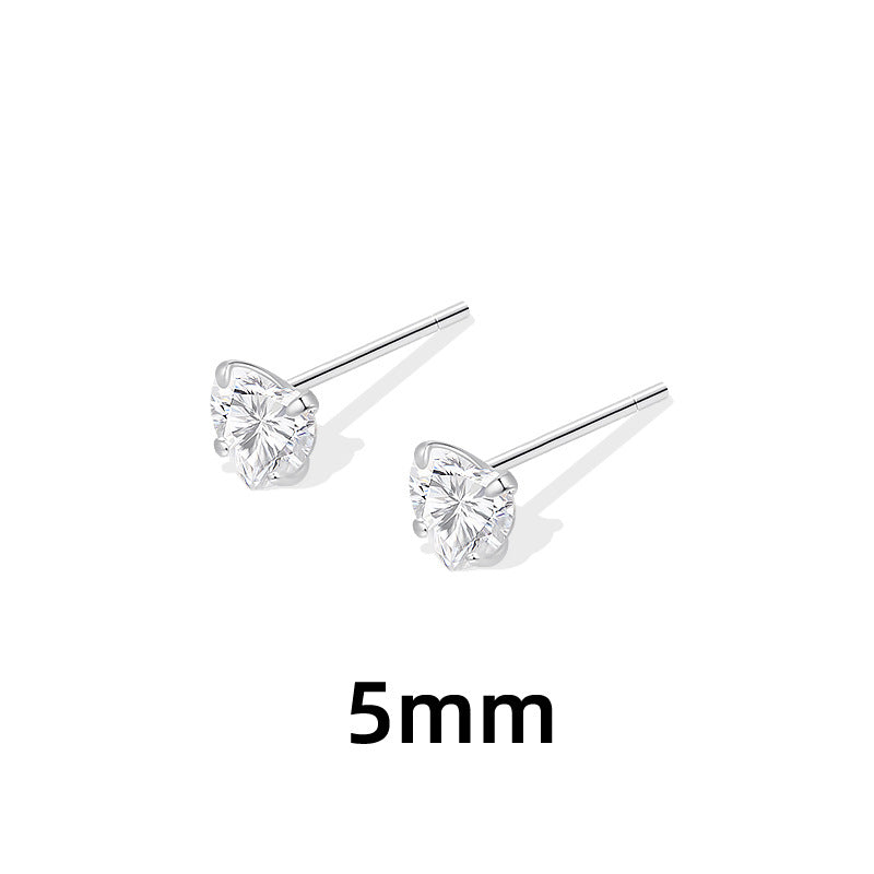 Love Heart Design Exquisite Twin Heart-shaped Earrings