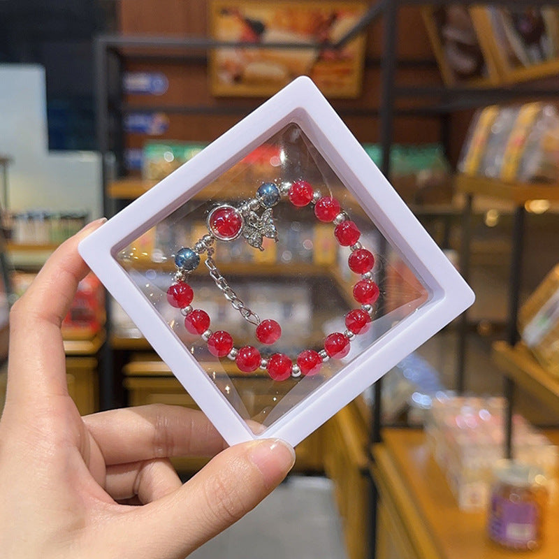 Imitation Opal Butterfly Female Design Gray Bracelets