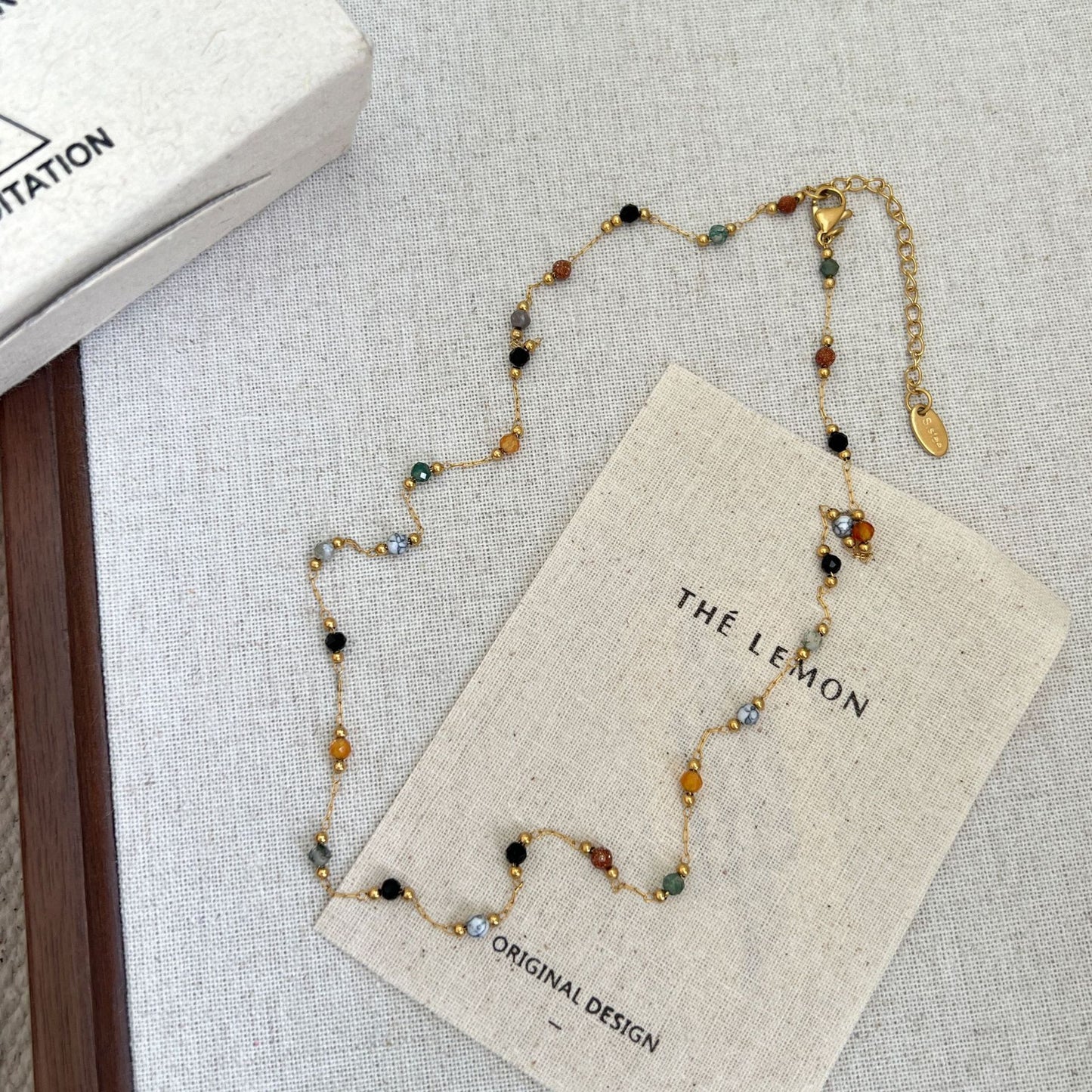 Personality Simple Natural Silk Handmade Beaded Set Clavicle Necklaces