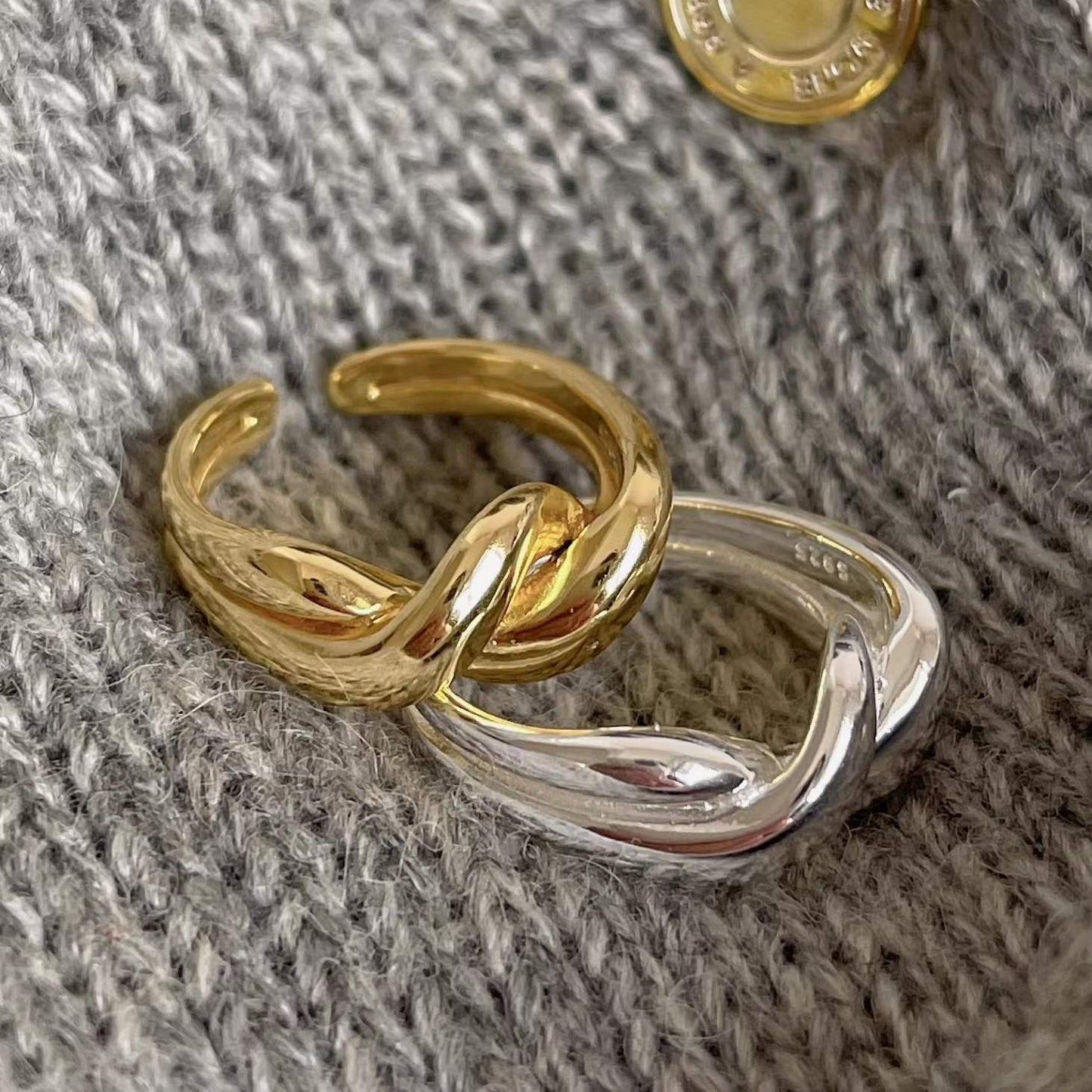 Korean Style Minority Simple Personality Sterling Rings