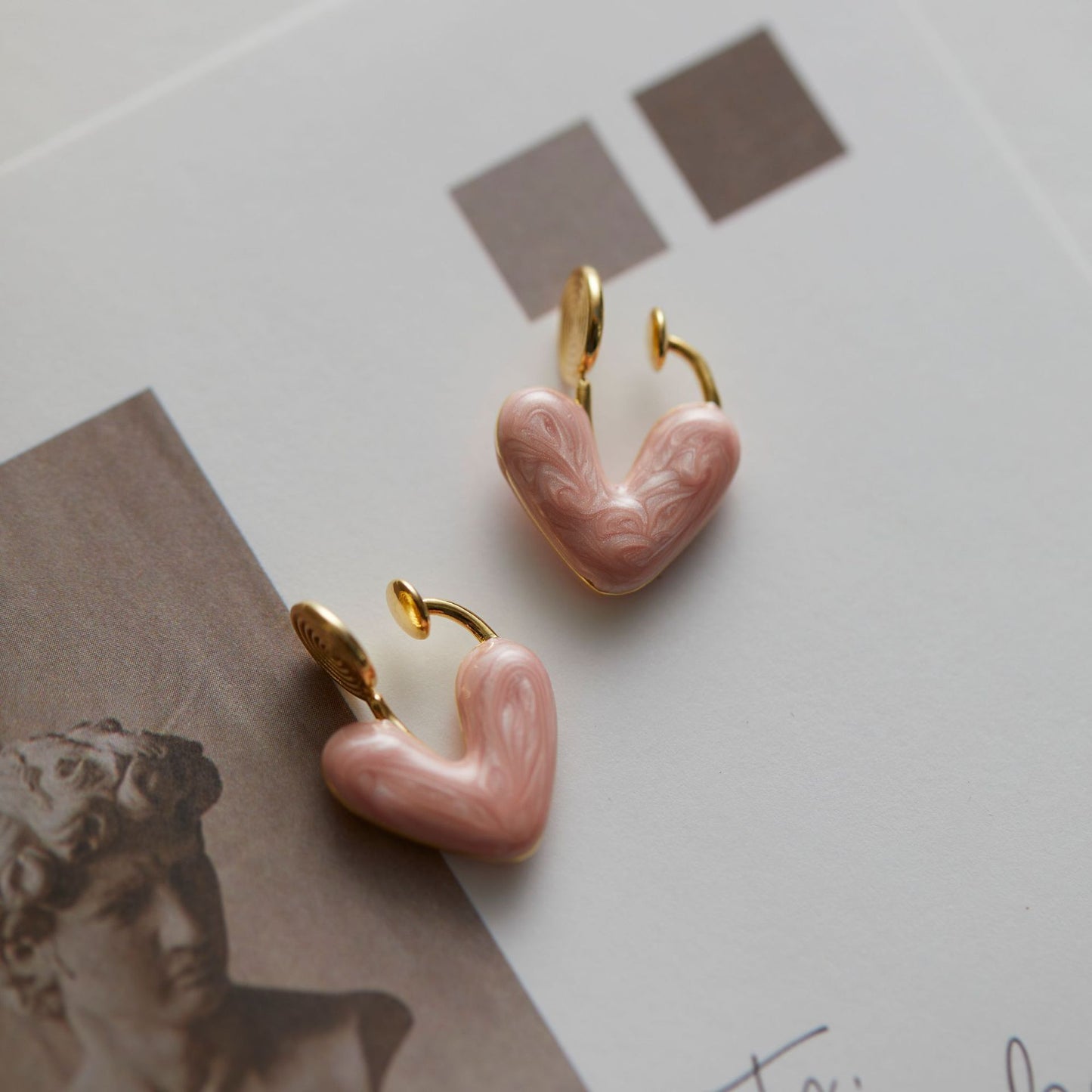 Streamer Texture French Simplicity High-grade Versatile Earrings