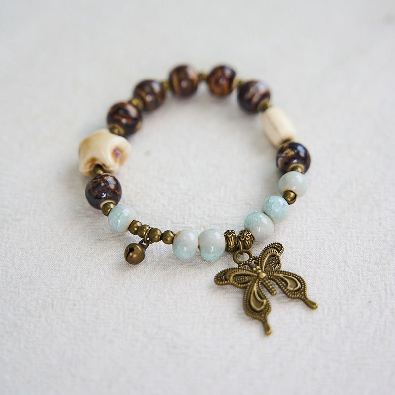Ethnic Style Ceramic Ancient Beaded Artistic Bracelets