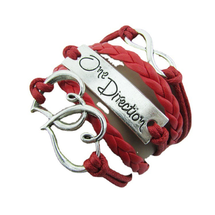 Ornament Romantic Password Words Unlimited Wax Rope Bracelets