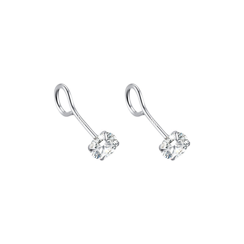 Mini Zircon Light Luxury Rhinestone Ear Rings