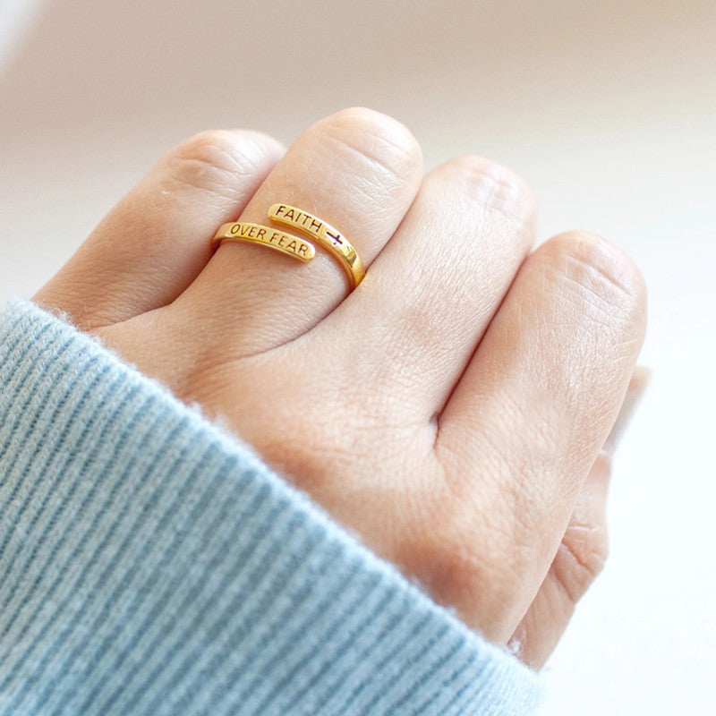 Cross Belief Victory Over Fear Simple Rings