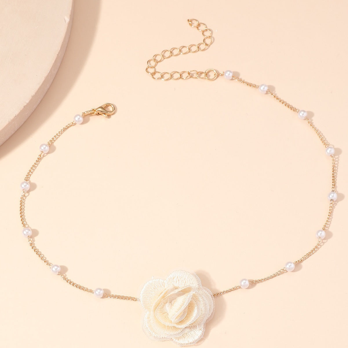 Flower Super Fairy Fashion Short Pearl Necklaces
