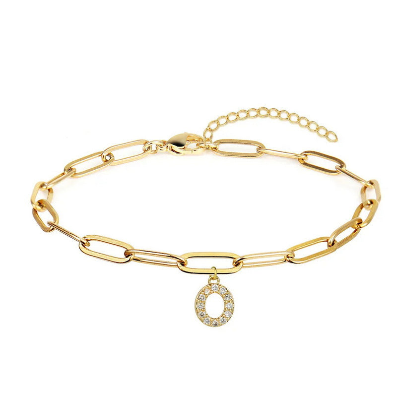 Personality Letter Elegant Fashion Diamond Alloy Bracelets