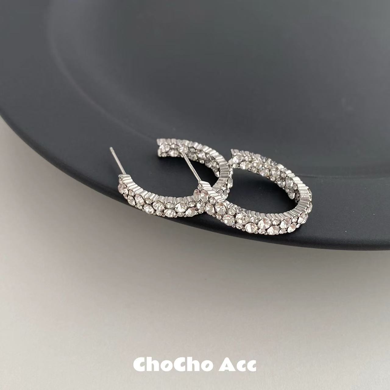 Extract Blue Shaped Design High-grade Exquisite Earrings