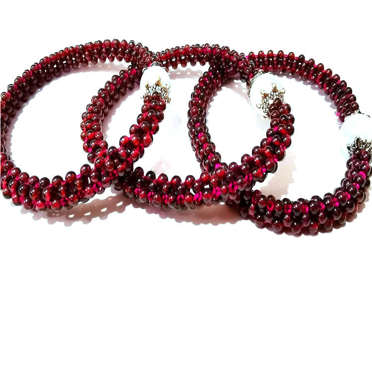 Natural Garnet Stall Live Broadcast Scenic Bracelet